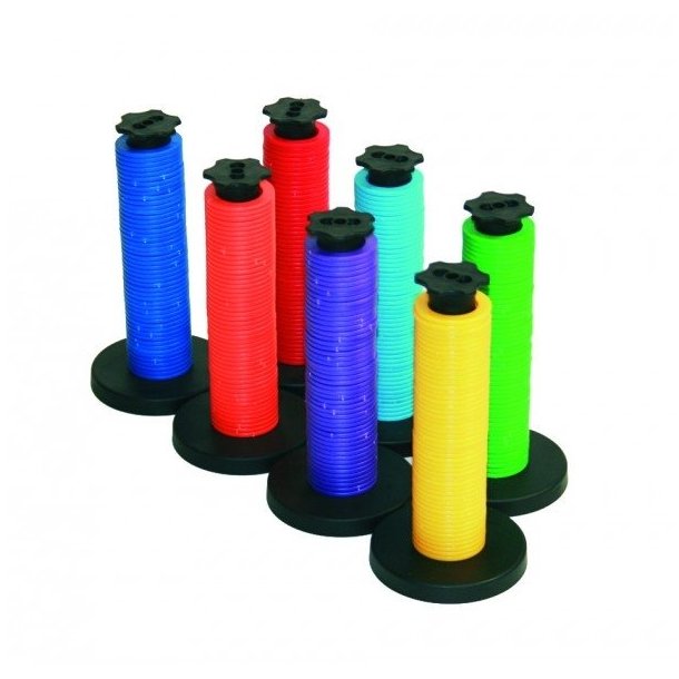 Showroom rings, 50 pcs, with stand Green