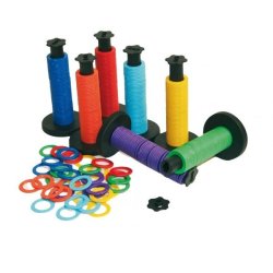 Showroom rings, 50 pcs, with stand