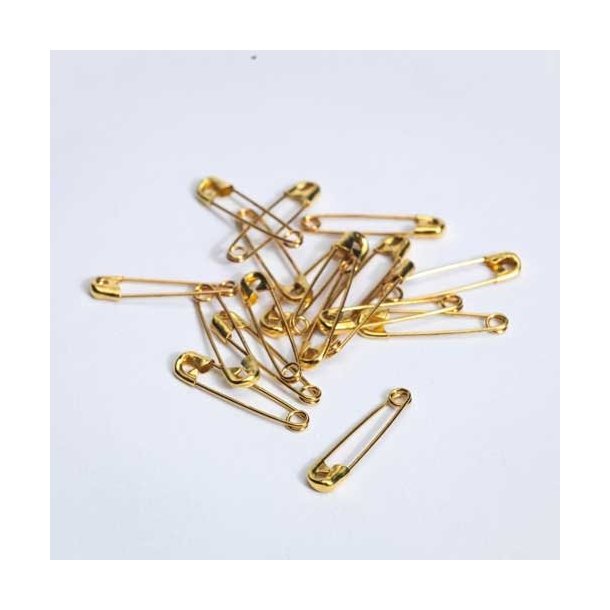 Safety pins - 23mm - brass - gold - 1440 pcs