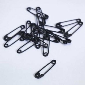 Safety pins - 23mm - lacquered steel - black - 1440 pcs