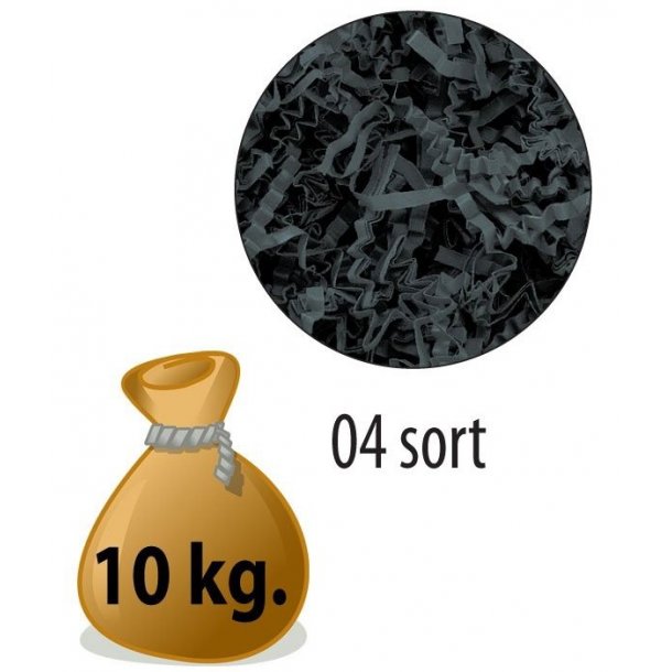 Sizzlepack gavekurvsfyld - Black - 10 kg