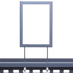 Shopping cart - 60 x 60 cm - Dark gray with accessories