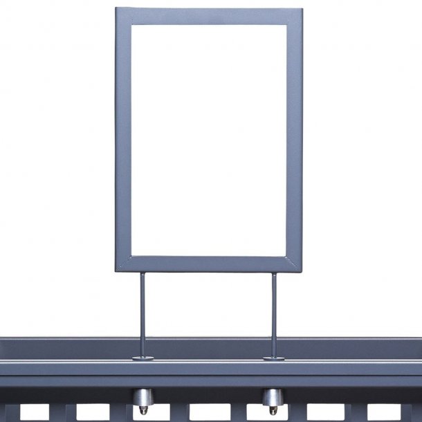 Shopping cart - 60 x 60 cm - Dark gray with accessories