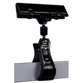 Hllare 8 cm klmma - Clear-Grip - Svart - 10 st