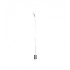 Skylthllare med krokodilnäbb - krom - H20 cm