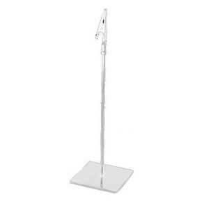 Hllare med krokodilklämma - vit - H20 cm