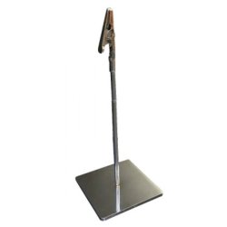 Sign holder with crocodile nose - chrome - H20 cm
