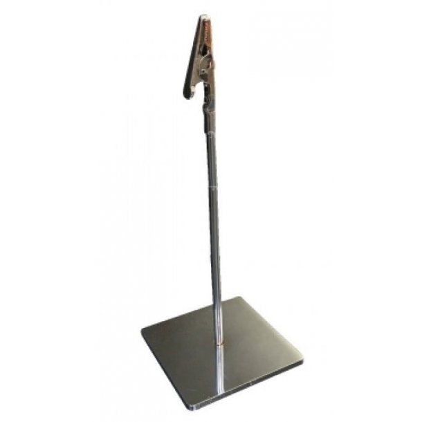 Sign holder with crocodile nose - chrome - H20 cm