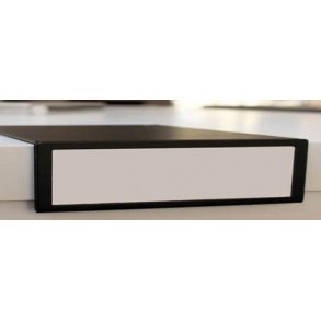 Hyllhllare för hyllor - hyllfront - 20 x 5 cm - Svart