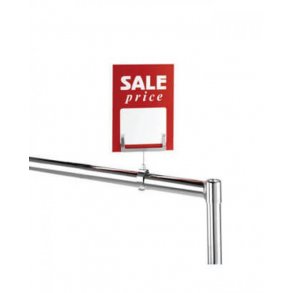 Skylthllare med klämmor