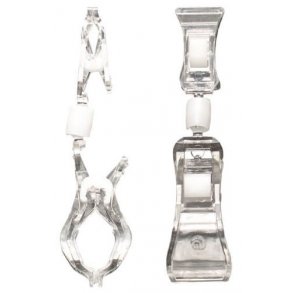 Skilteklemme - Clear Grip - H11 cm 10 styk