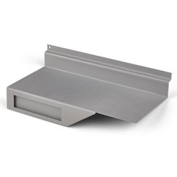 Shelf for groove panel - Steel - Gray - 25 x 11.5 cm