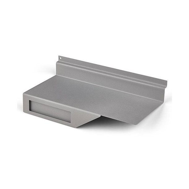 Shelf for groove panel - Steel - Gray - 25 x 11.5 cm