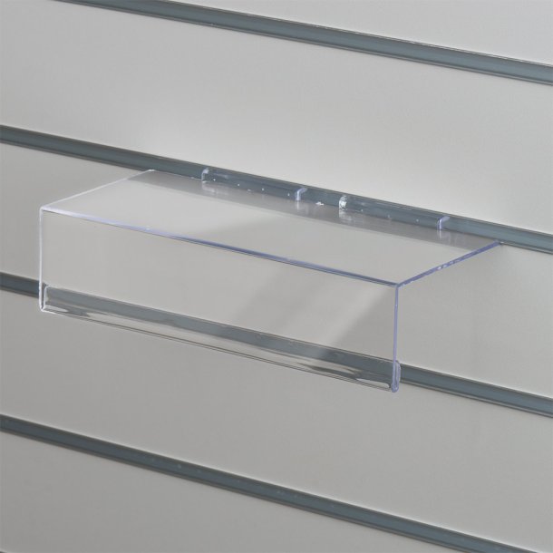 Akryl Skohylde i plexiglas  25 x 11 cm