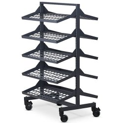 Shoe rack LUX - double-sided with 10 shelves