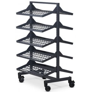 Shoe rack LUX - double-sided with 10 shelves