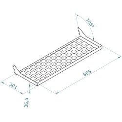 Kopi af Street stand LUX - Outdoor clothes rack with accessories