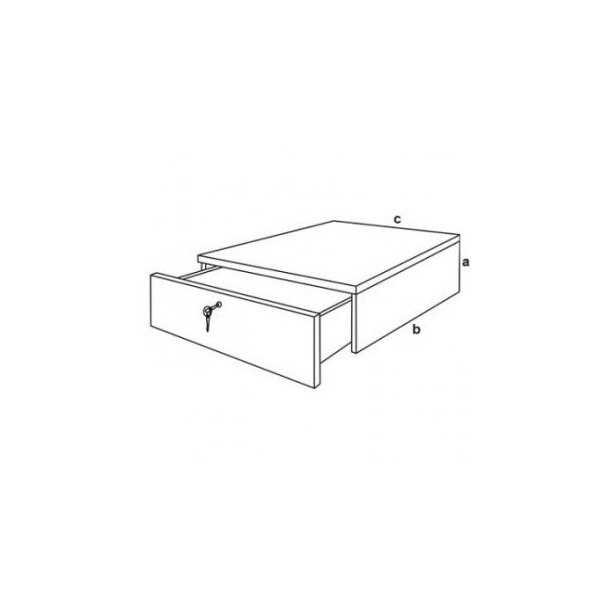 Drawer for disc 17x46x50 cm