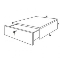 Drawer for disc 17x46x50 cm
