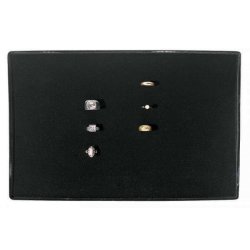 Jewelry box for rings, without lid