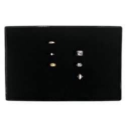 Jewelry box for rings, without lid