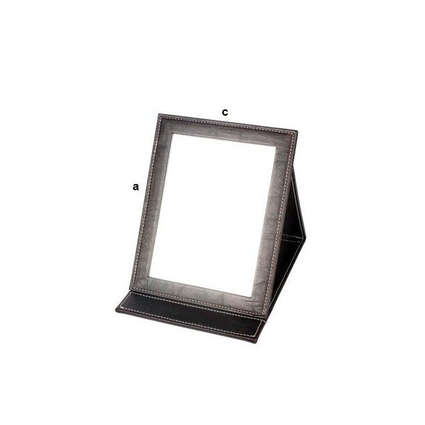 Jewelry mirror with beautiful imitation leather frame