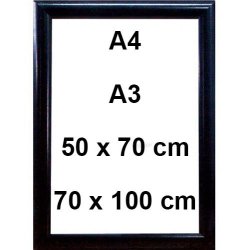 Snaprammer in black - A4, A3, 50x70 cm, 70x100 cm