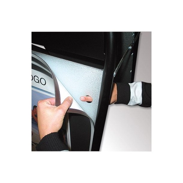 Sort A-sign - street sign with logo plate 70 x 100 cm - 2 pcs