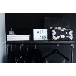 Wood Sort Clothes Rack with 2 Shelves