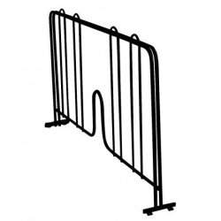 Sort TUBO reol bogsttte / skillerum - 46 cm