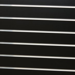 Rillepaneler 240x120 cm | Sort | 10 cm