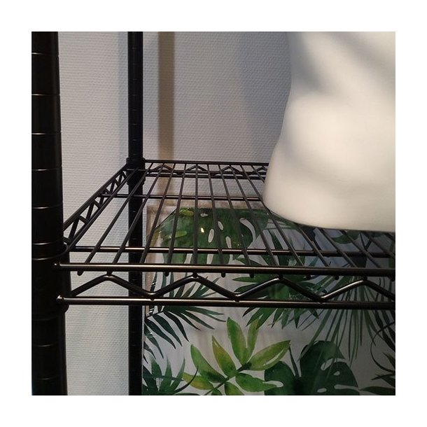 Steel shelf - TUBO shelf with 4 shelves