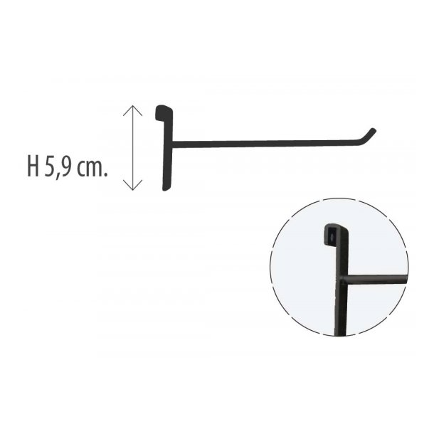 Varekrog t/ gitter. flere strrelser i Sort,10 styk