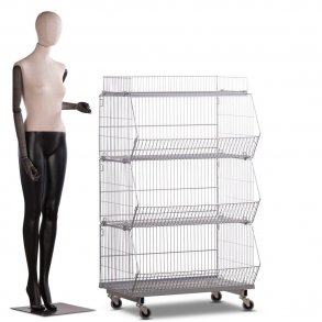 Underrede fr stapelbar korg i gr lack