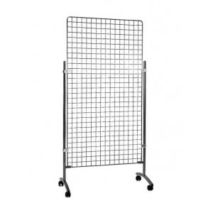 Stl med fot och hjul fr galler, Vit