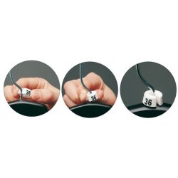 White size markers for 3 mm hook bags with 25 pieces alike