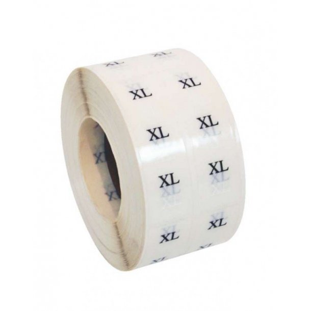 Size labels - 1000 pcs. per roll