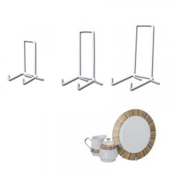 Metal bookends, 10 pieces white 10 cm high