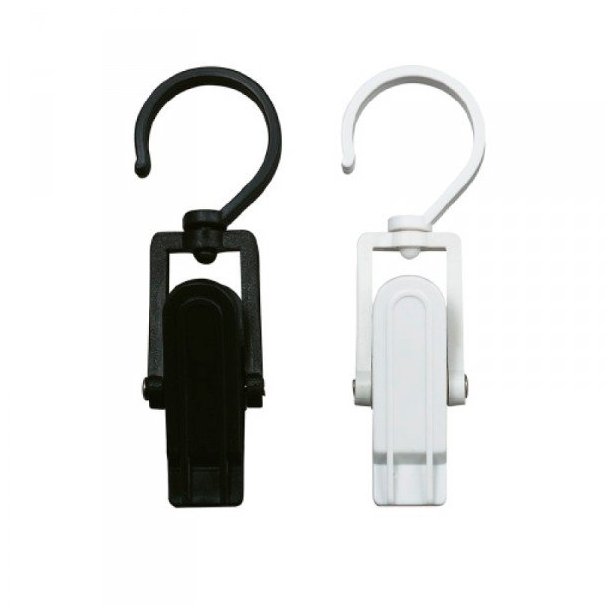 Boot clamp in plastic, H10 cm - 40 pcs White