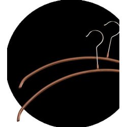 Brackets with copper-colored rubber coating - 40 cm - 50 pcs