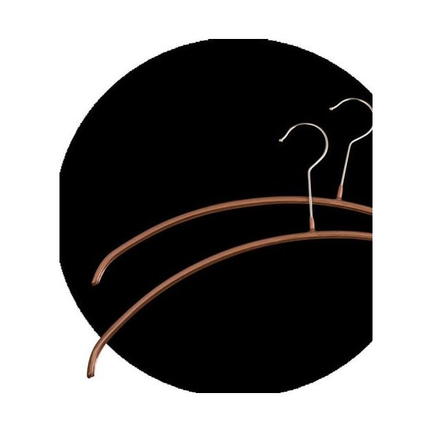 Brackets with copper-colored rubber coating - 40 cm - 50 pcs