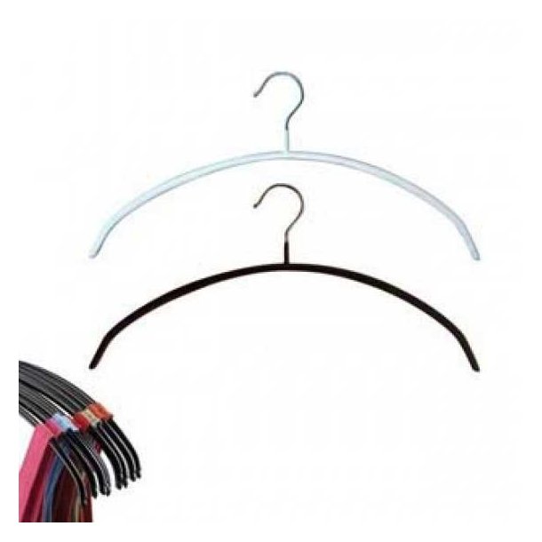 Metal brackets with rubber coating - 46 cm - 2 colors - 50 pcs