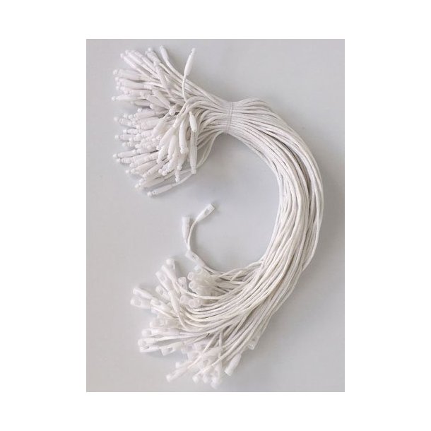 String loops - 180 mm - Snor: Tyk Hvid Bomuld - 5000 stk