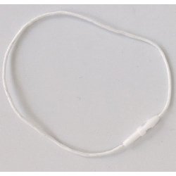 String loops - 180 mm - Snor: Tyk Hvid Bomuld - 5000 stk
