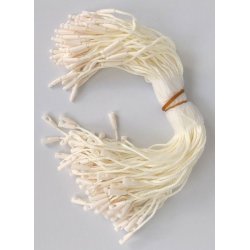 String loops 200 mm - Snor: White Cotton - 5000 pcs