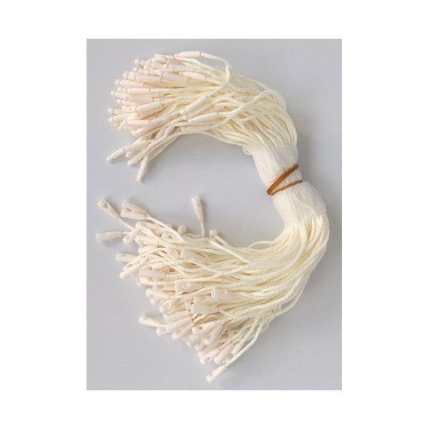 String loops 200 mm - Snor: White Cotton - 5000 pcs