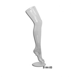 Stocking leg - clear plastic