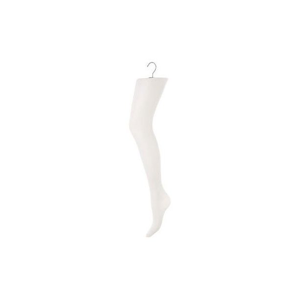 Stocking leg with hook - white