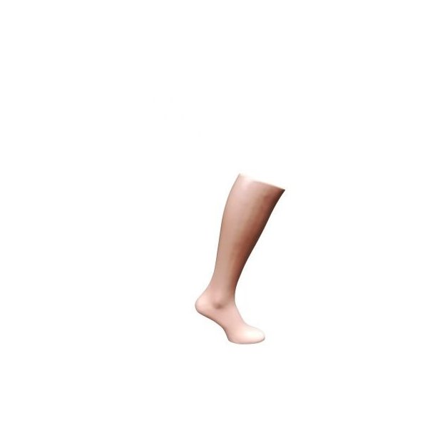 Stocking foot child. Nude standing w/o foot - low model ankle