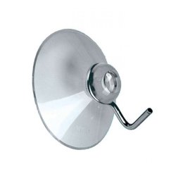 Suction cup with metal hook - 20 pcs